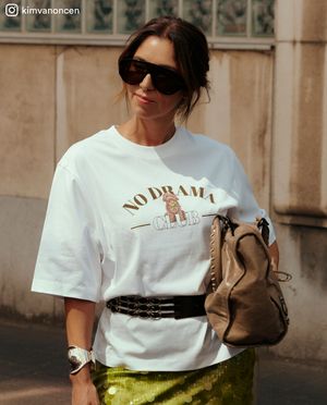 T-shirts - T-shirt avec inscription, oversized fit