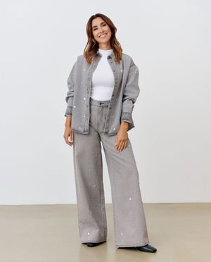 Chemises - Chemise en jean avec strass