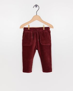 Broek van fijn ribfluweel, loose fit