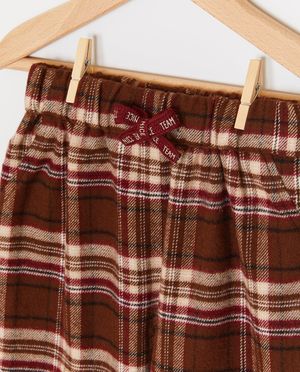 Broeken - Flanellen broek met ruiten, baggy fit, 62-98