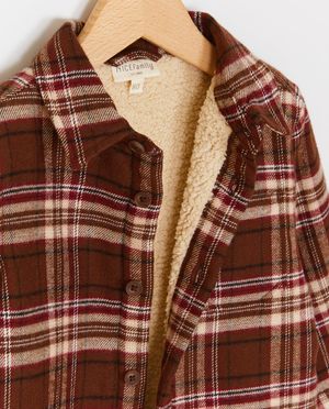 Hemden - Flanellen vest met teddy voering, 62-92