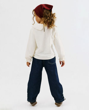 Jeans - Jean bleu fonc&eacute;, wide fit, 98-128