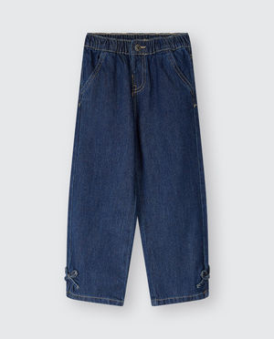 Jeans - Jean bleu fonc&eacute;, wide fit, 98-128
