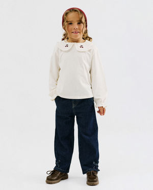 T-shirts - Longsleeve avec cerises brod&eacute;es, 98-128