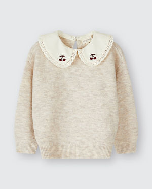 Pulls - Pull avec cerises brod&eacute;es, 98-128