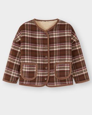 Gilet teddy r&eacute;versible, 98-128