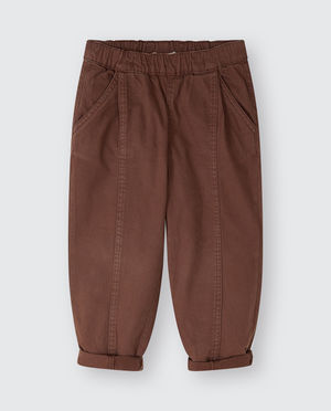 Pantalons - Pantalon brun, baggy fit, 92-128