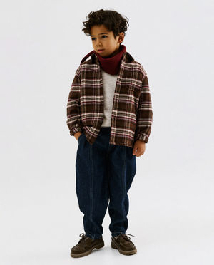 Jean bleu fonc&eacute;, baggy fit, 92-128