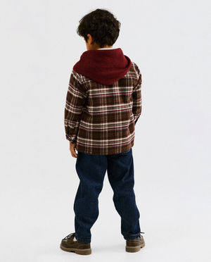 Chemises - Chemise en flanelle avec doublure teddy, 98-128