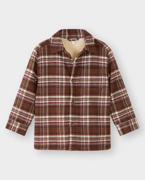 Chemises - Chemise en flanelle avec doublure teddy, 98-128