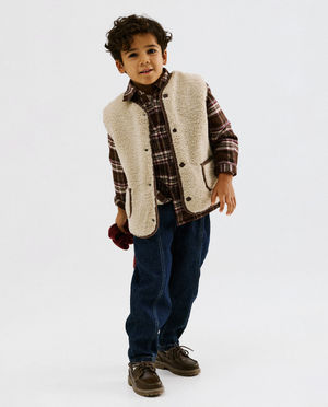 Chemises - Chemise en flanelle avec doublure teddy, 98-128