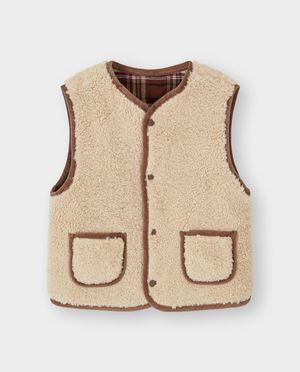 Blazers - Gilet teddy r&eacute;versible, unisexe, 92-128