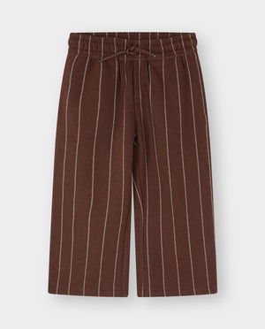 Broeken - Broek van sweatstof met fijne strepen