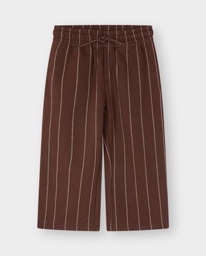Pantalons - Pantalon en molleton &agrave; fines rayures