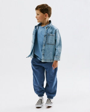 Pantalon de jogging bleu, loose fit
