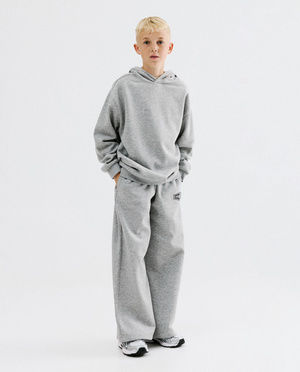 Pantalon de jogging avec inscription, extra loose fit