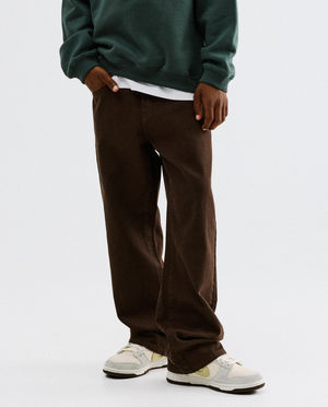 Pantalons - Pantalon bleu fonc&eacute;, loose fit