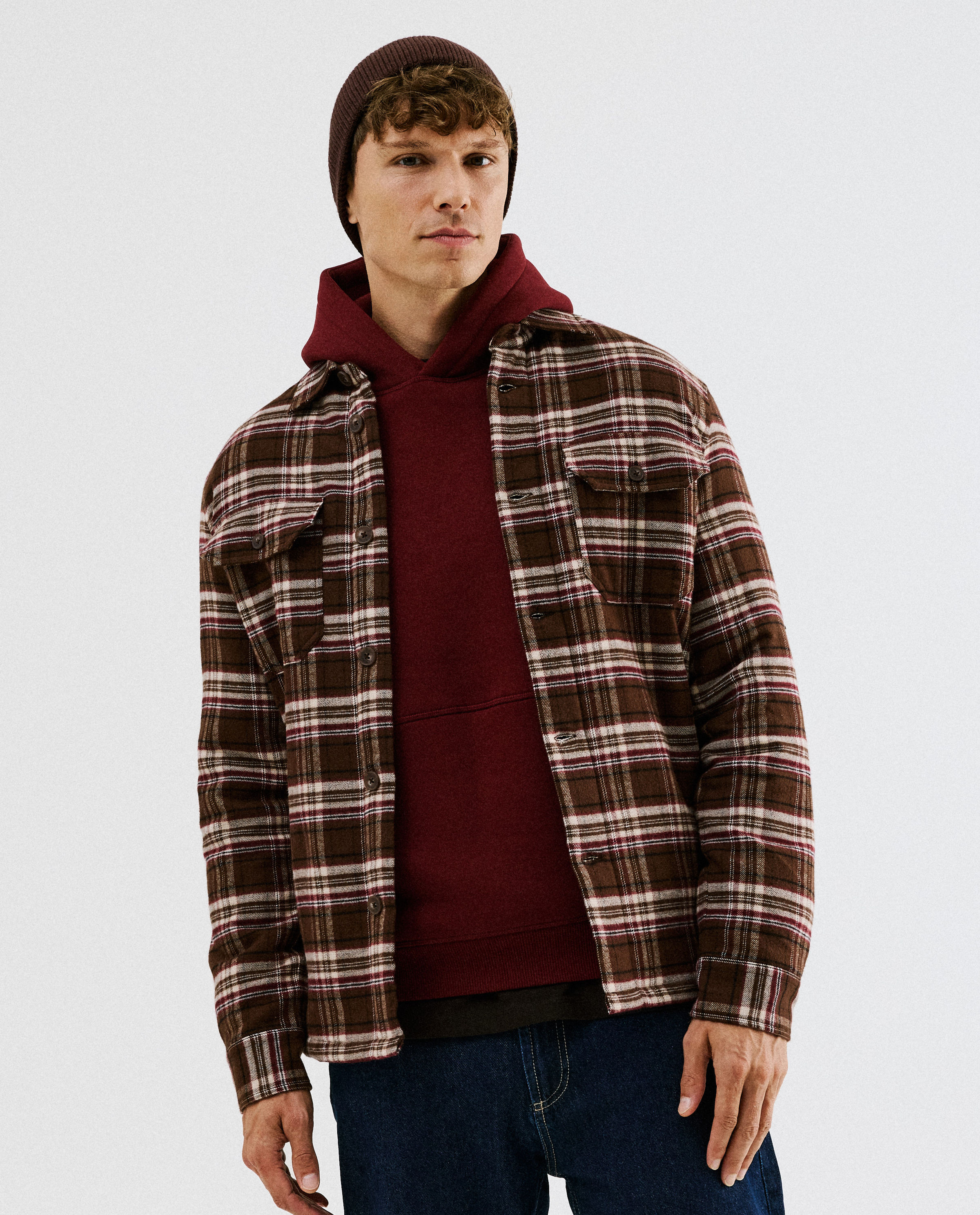Overhemd met teddy voering, S-XXL - NICEfamily