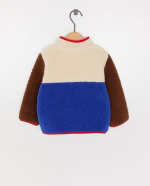 Blazers - Teddy vest met color block, 62-92