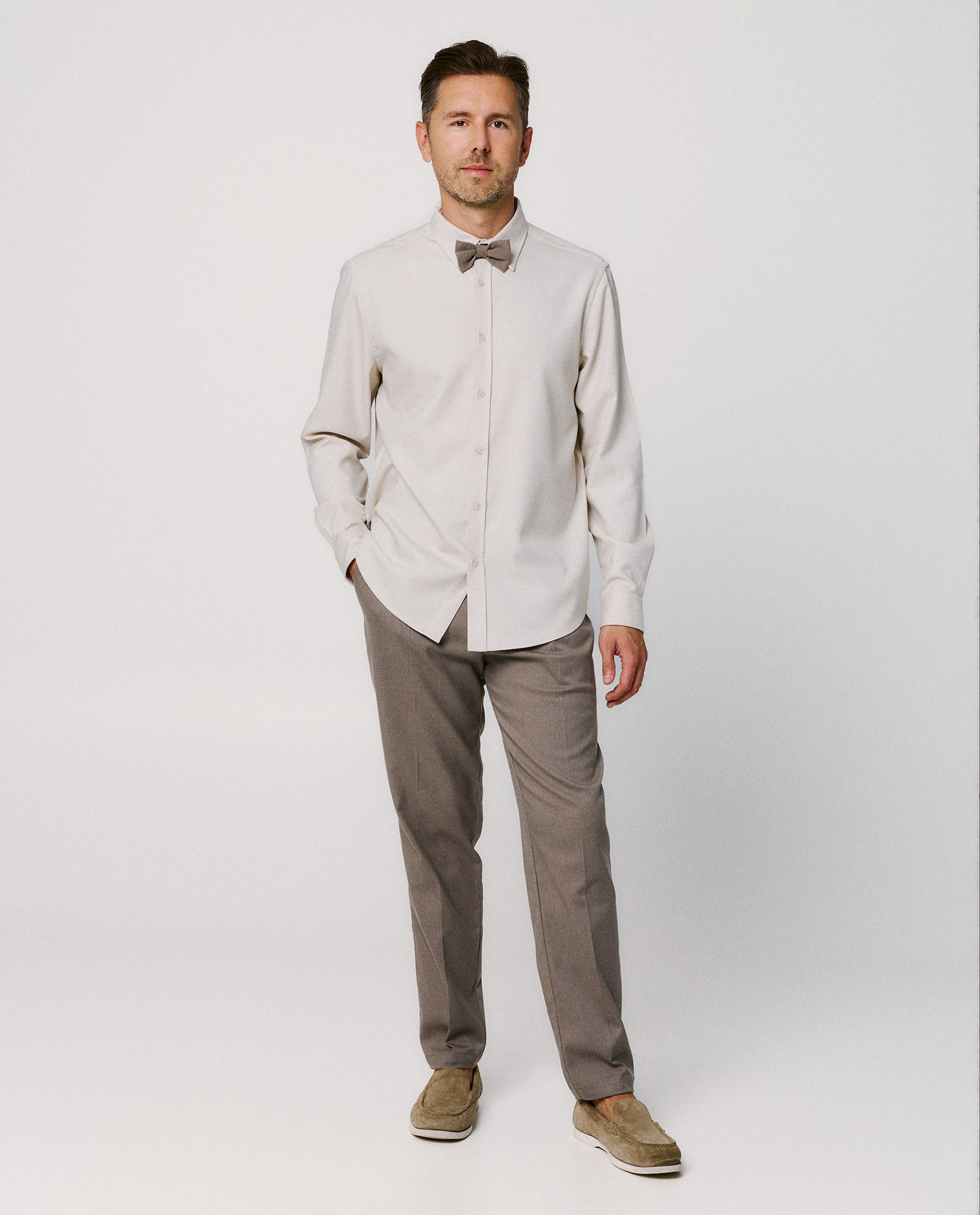 Beige broek, regular fit, S-XXL - NICEfamily