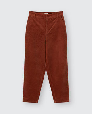 Broeken - Broek van ribfluweel, balloon fit