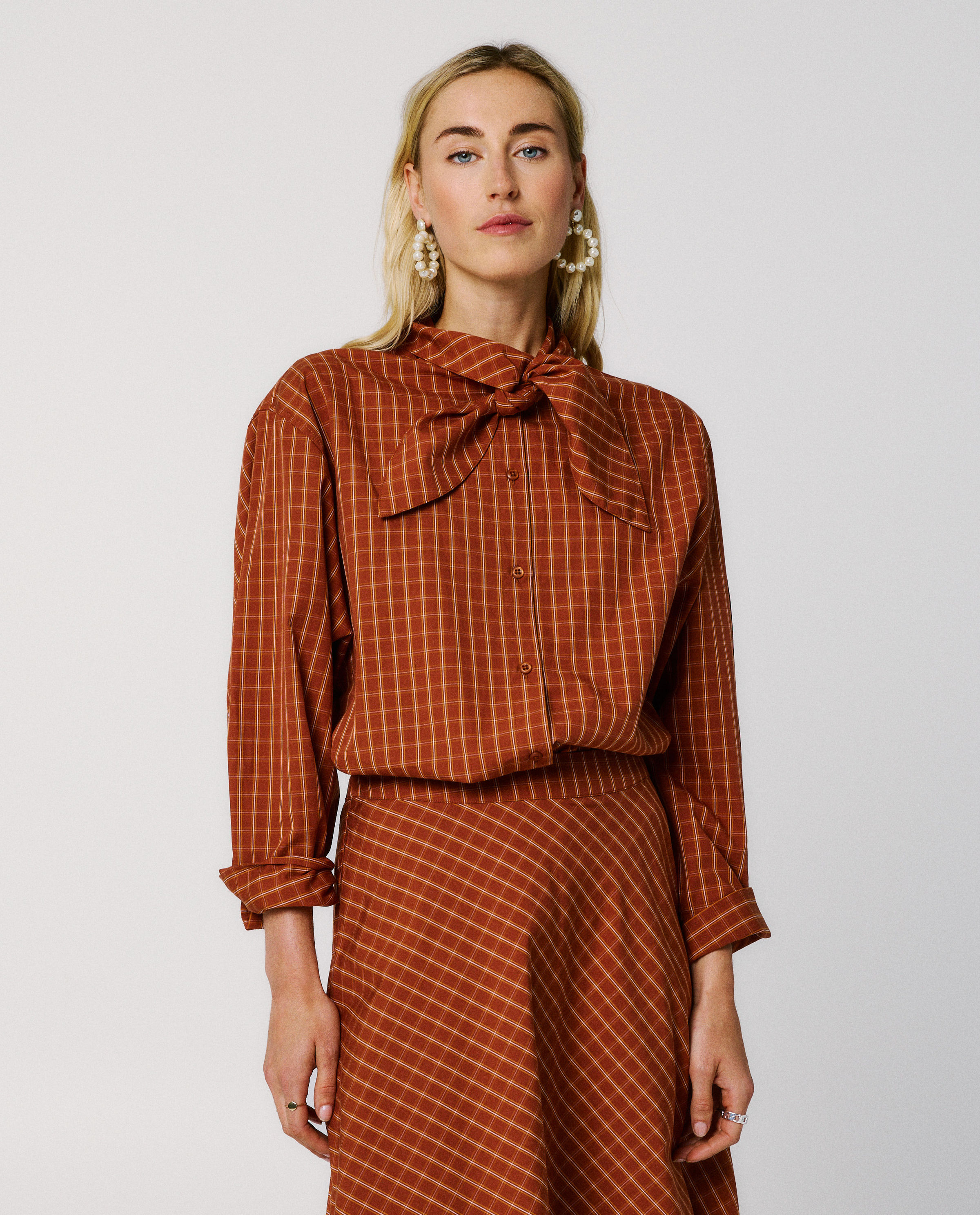 Hemdblouse met ruiten - Dina Tersago