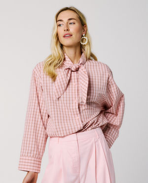Hemdblouse met ruiten
