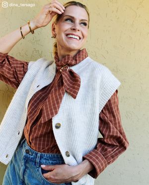 Cardigan - Mouwloze cardigan