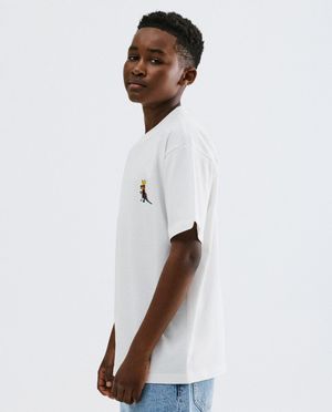 T-shirt met borduursel Jean-Michel Basquiat, loose fit