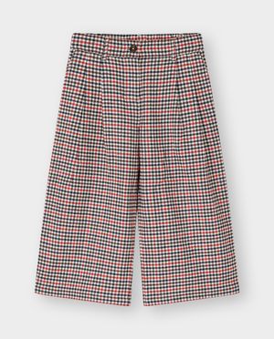 Pantalons - Pantalon &agrave; carreaux, wide leg fit