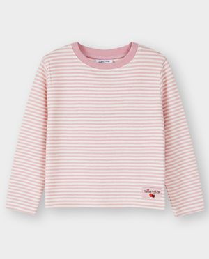 T-shirts - Longsleeve &agrave; fines rayures