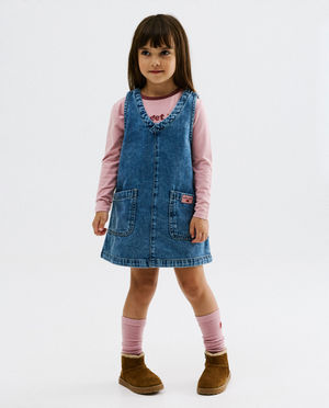 Robe en jean bleue