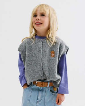 Cardigan avec backprint