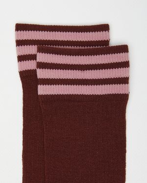 Chaussettes - Chaussettes hautes &agrave; rayures