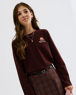 Longsleeve avec chien brod&eacute;