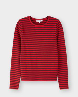 T-shirts - Longsleeve &agrave; fines rayures