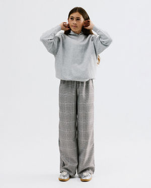 Pantalon &agrave; carreaux, jogging fit