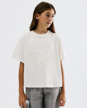 T-shirt avec strass, oversized fit