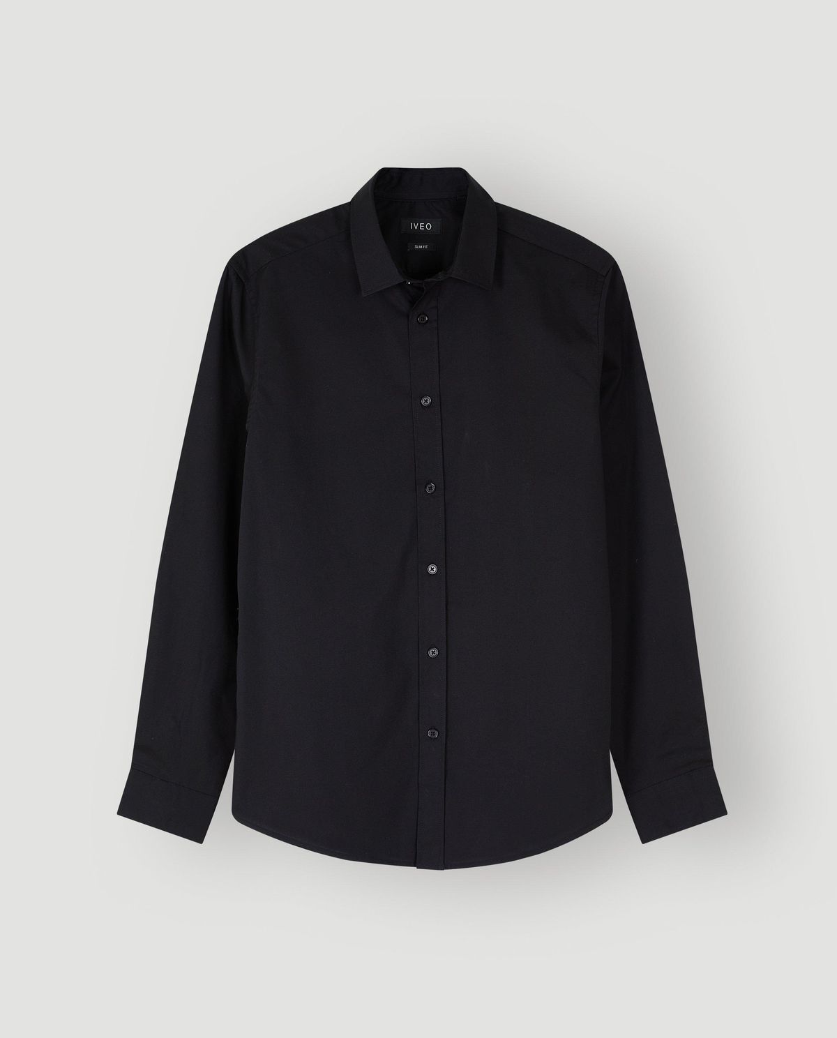 Zwart hemd, slim fit