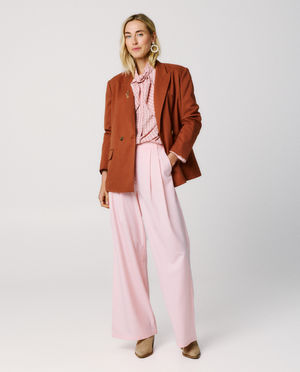 Pantalons - Pantalon rose, wide fit