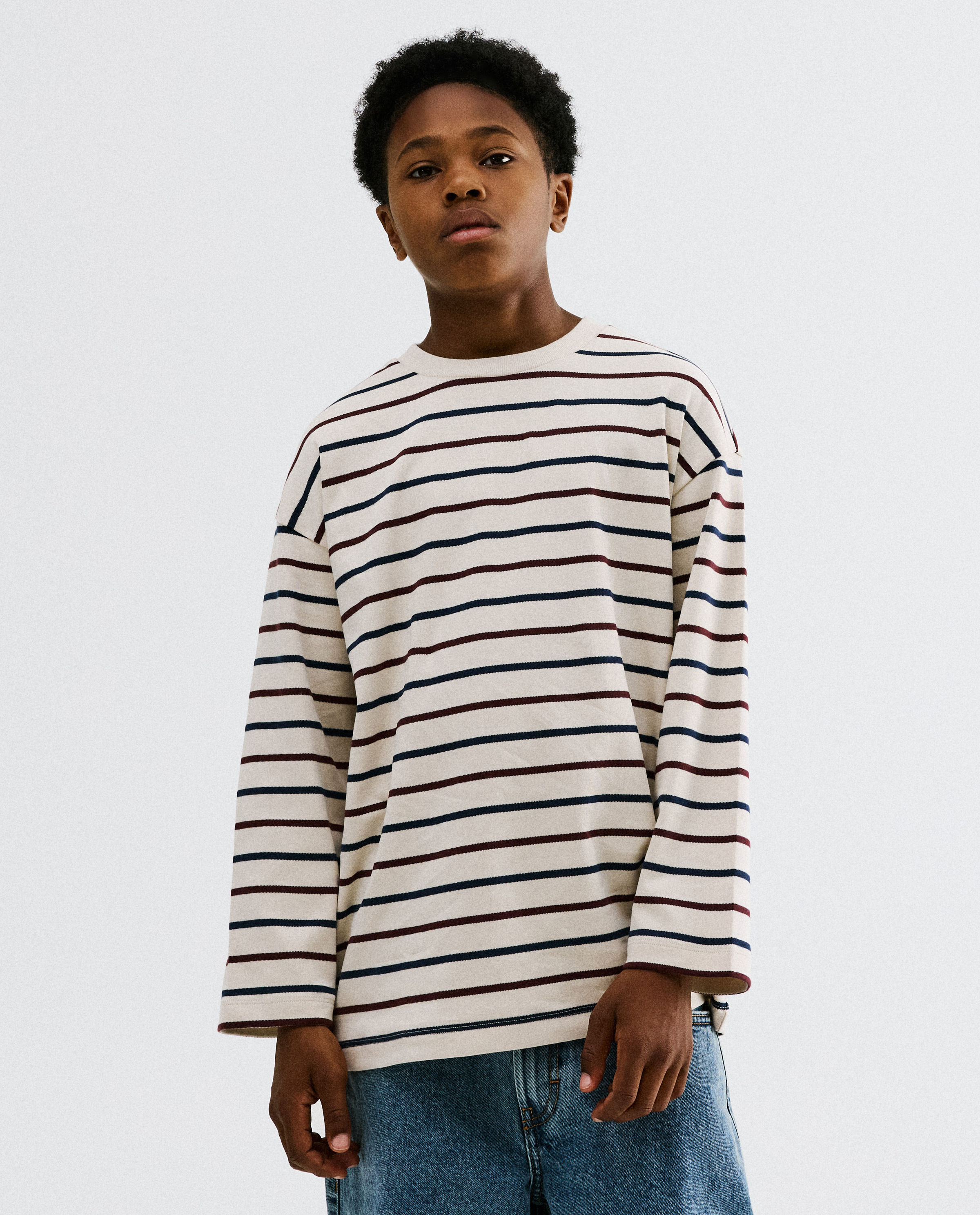 Longsleeve &agrave; rayures color block - Fish & Chips