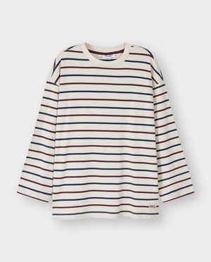 T-shirts - Longsleeve &agrave; rayures color block