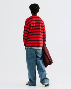 T-shirts - Longsleeve &agrave; fines rayures