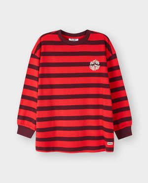 T-shirts - Longsleeve &agrave; fines rayures