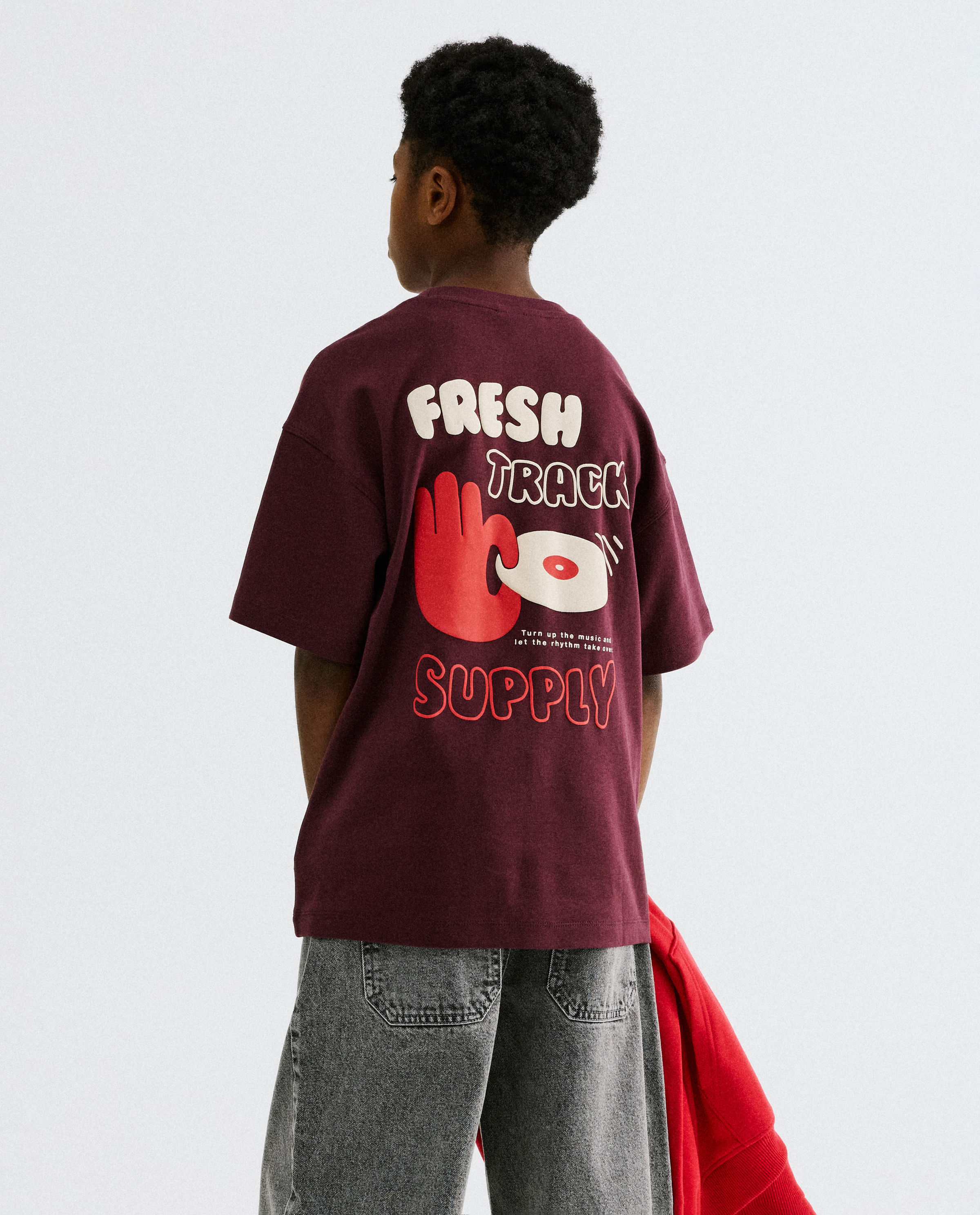 T-shirt avec backprint, loose fit - Fish & Chips