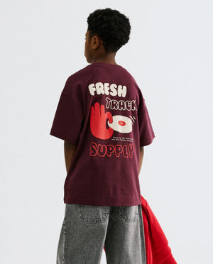 T-shirt avec backprint, loose fit
