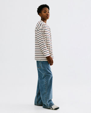 Jean bleu, skater fit