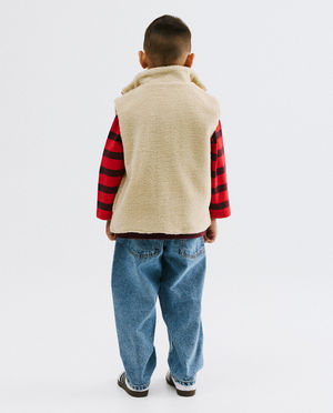 Cardigan - Omkeerbaar teddy vest