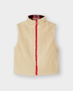 Cardigan - Omkeerbaar teddy vest