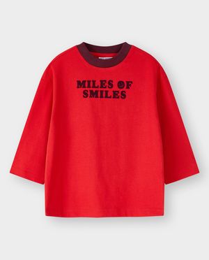 T-shirts - Longsleeve avec inscription en relief